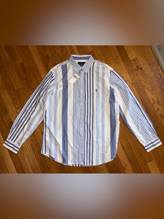 Polo Ralph Lauren Other - Polo Ralph Lauren blue and white striped button-down oxford Shirt